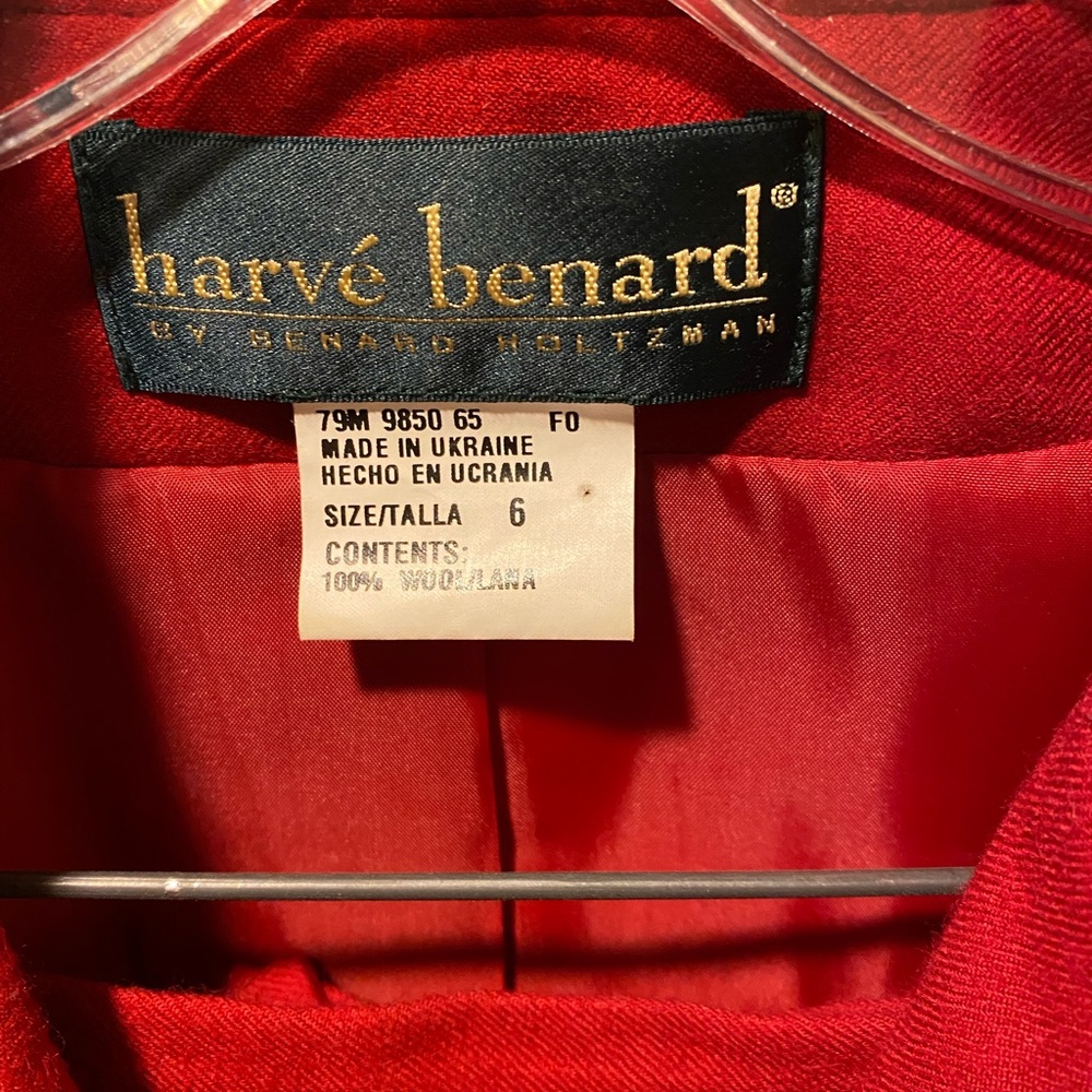 Harve Benard wool midi skirt suit
